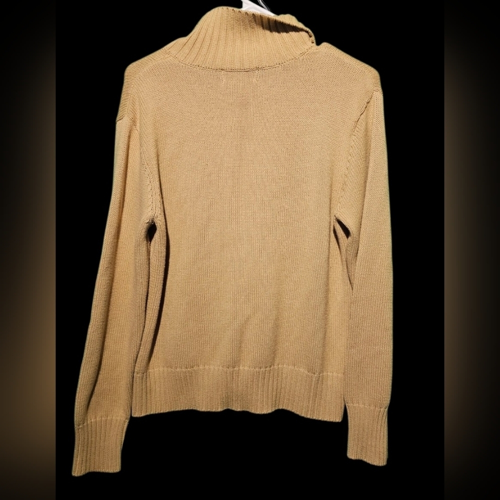 Westbound Beige Large EUC Cardigan Sweater 23 PTP - Picture 3 of 5